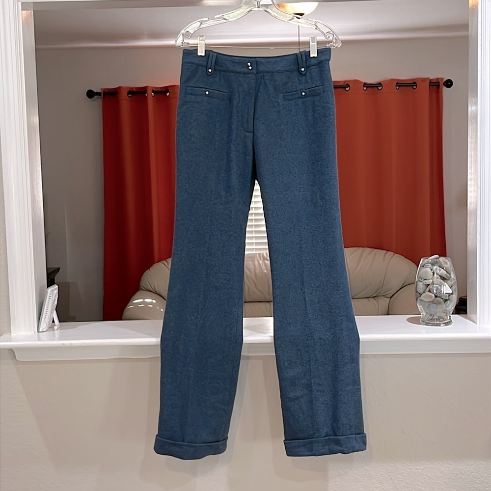 Paul & Joe Sister Women’s Blue Wool Blend Cuffed Pants EUR Size 40